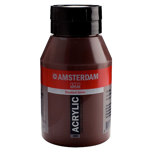 Tinta Acrílica Amsterdam 1 Litro 409 Burnt Umber