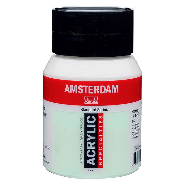 Tinta Acrílica Amsterdam 500ml 822 Verde Perolizado