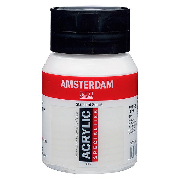 Tinta Acrílica Amsterdam 500ml 817 Branco Perolizado