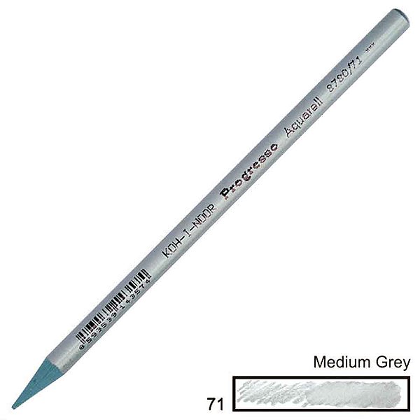 Lápis de Cor Aquarelável Integral Progresso Medium Grey 71