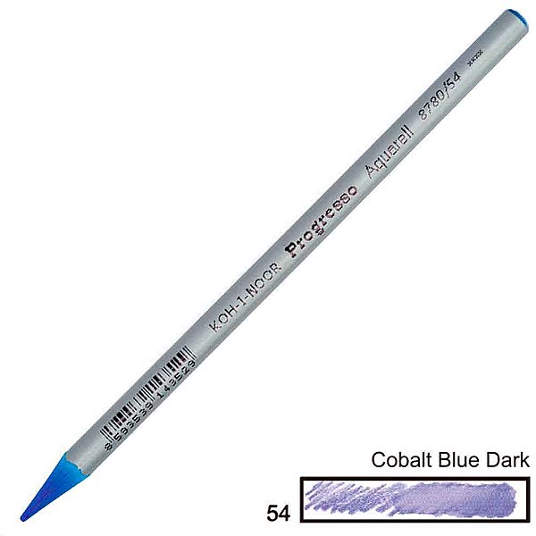 Lápis de Cor Aquarelável Integral Progresso Cobalt Blue Dark 54