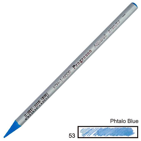 Lápis de Cor Aquarelável Integral Progresso Phthalo Blue 53
