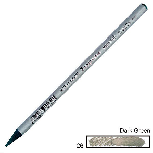 Lápis de Cor Aquarelável Integral Progresso Dark Green 26
