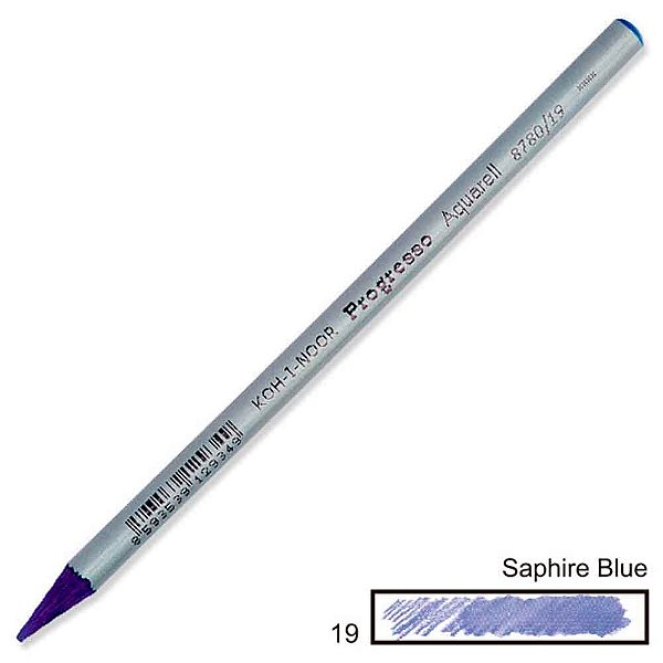 Lápis de Cor Aquarelável Integral Progresso Saphire Blue 19