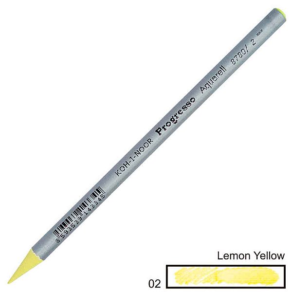 Lápis de Cor Aquarelável Integral Progresso Lemon Yellow 02