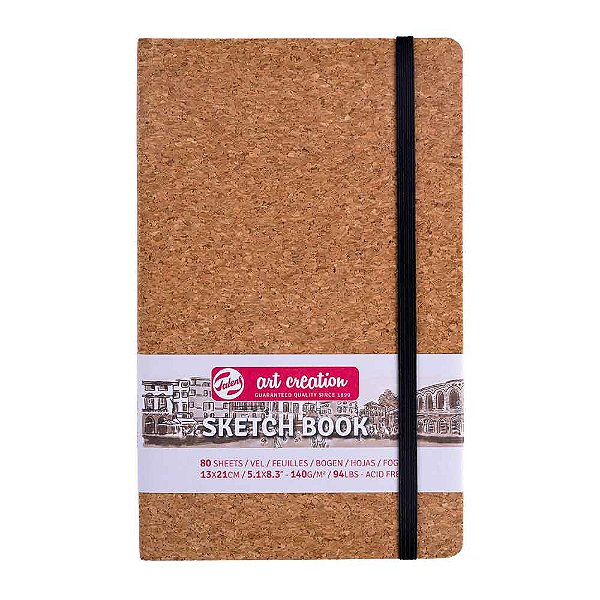 Caderno Sketchbook 13x21cm 140g 80 folhas Royal Talens Cork