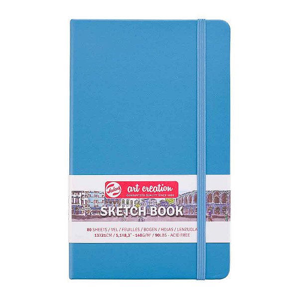 Caderno Sketchbook 13x21cm 140g 80 folhas Royal Talens LT Blue