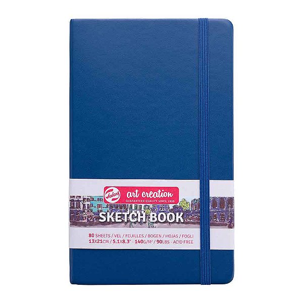 Caderno Sketchbook 13x21cm 140g 80 folhas Royal Talens Navy Blue