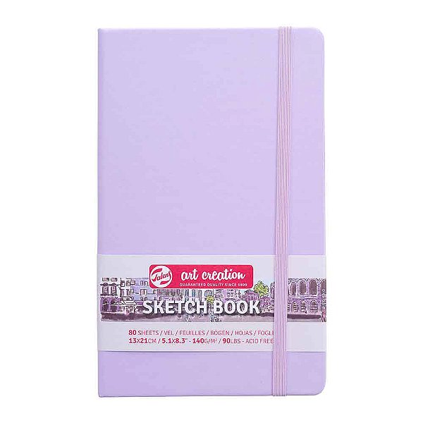 Caderno Sketchbook 13x21cm 140g 80 folhas Royal Talens Pastel Violet