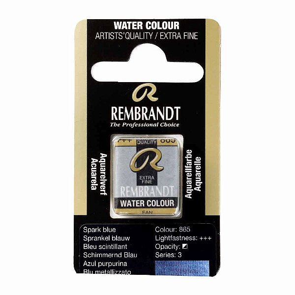 Aquarela em Pastilha Spark Blue 865 Rembrandt