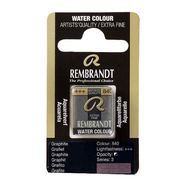 Aquarela em Pastilha Graphite 840 Rembrandt