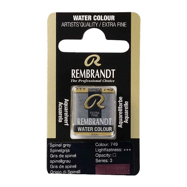 Aquarela em Pastilha Spinel Grey 749 Rembrandt