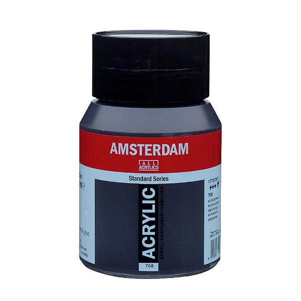 Tinta Acrílica Amsterdam 500ml 708 Paynes Grey