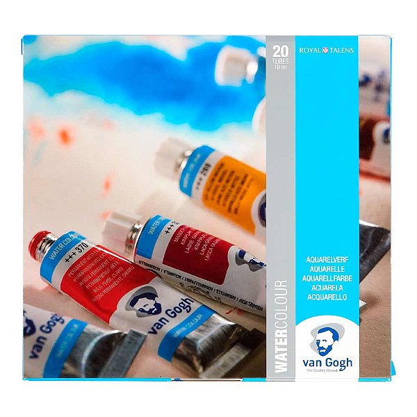 Estojo de Aquarela Royal Talens Van Gogh – 20 Cores 10ml – General Selection