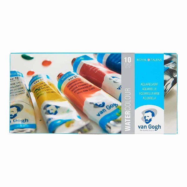 Estojo de Aquarela Royal Talens Van Gogh – 10 Cores 10ml – General Selection