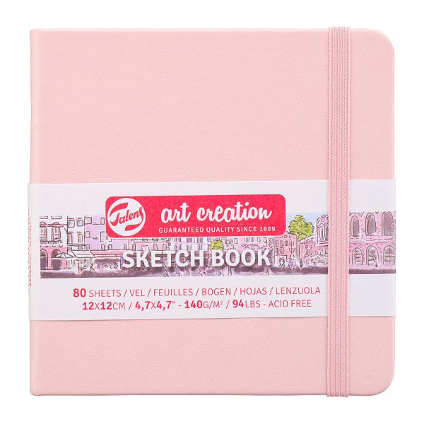 Sketchbook 12x12cm 140g Capa Dura – Royal Talens Art Creation – Pastel Rose