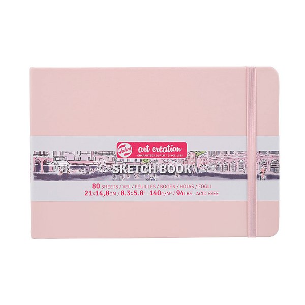 Sketchbook 21x14,8cm 140g Capa Dura – Royal Talens Art Creation – Pastel Rose