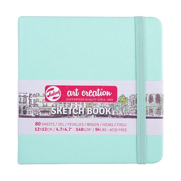 Sketchbook 12x12cm 140g Capa Dura – Royal Talens Art Creation – Fresh Mint