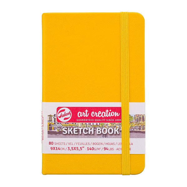Sketchbook 9x14cm 140g Capa Dura – Royal Talens Art Creation – Gold Yellow
