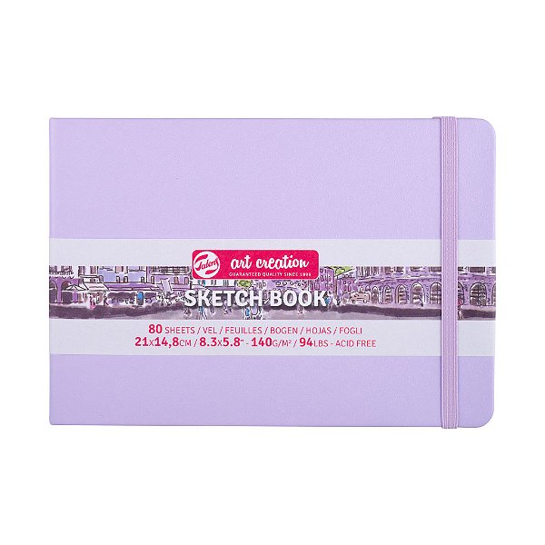 Sketchbook 21x14,8cm 140g Capa Dura – Royal Talens Art Creation – Pastel Violet