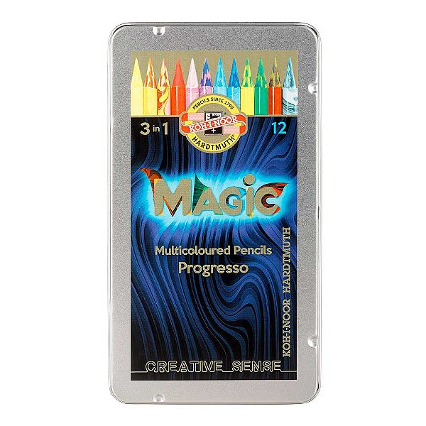 Lápis de Cor Integral Magic 12 Cores Koh-I-Noor