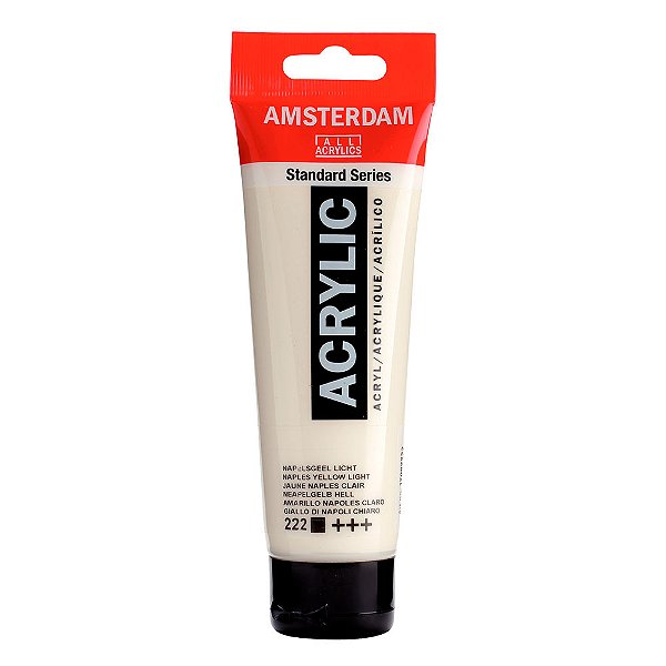 Tinta Acrílica Amsterdam 120ml 222 Amarelo Nápoles Claro