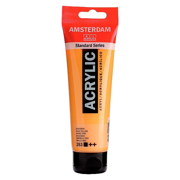 Tinta Acrílica Amsterdam 120ml 253 Amarelo Dourado