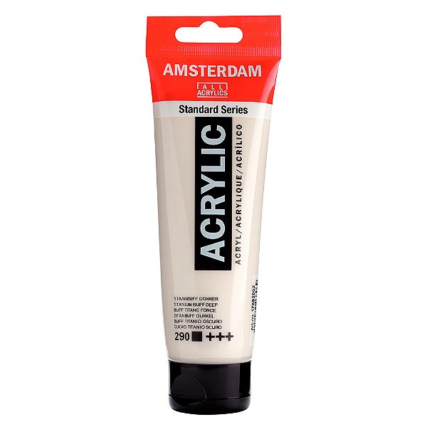 Tinta Acrílica Amsterdam 120ml 290 Titânio Buff Escuro