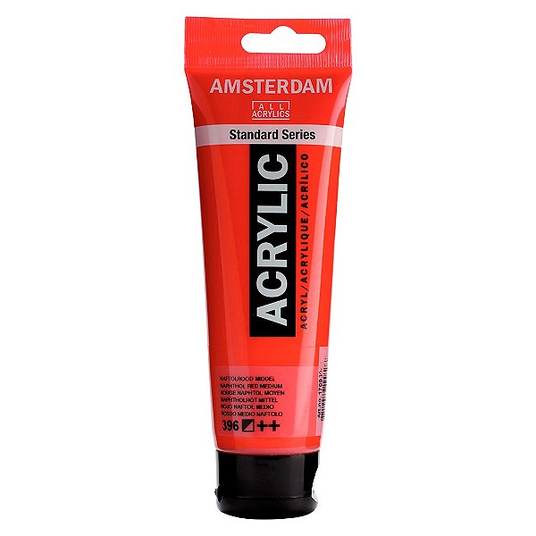 Tinta Acrílica Amsterdam 120ml 396 Vermelho Médio Laftol