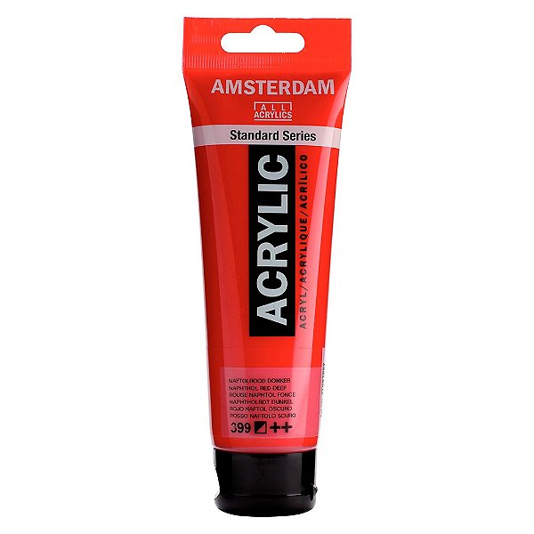 Tinta Acrílica Amsterdam 120ml 399 Vermelho Escuro Naftol