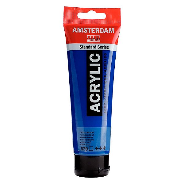 Tinta Acrílica Amsterdam 120ml 570 Azul Phthalo