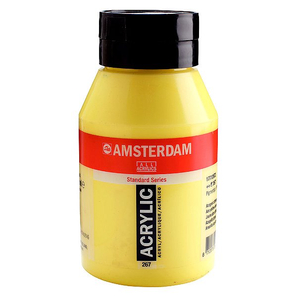 Tinta Acrílica Talens Amsterdam 1 Litro 267 Amarelo Limão Azo