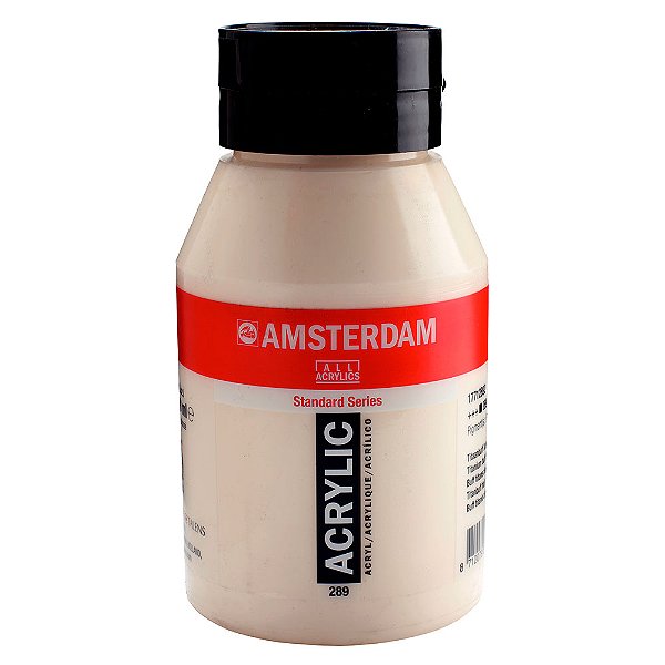 Tinta Acrílica Talens Amsterdam 1 Litro 289 Titanium Buff