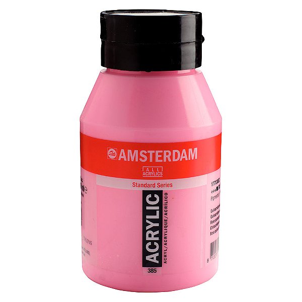 Tinta Acrílica Talens Amsterdam 1 Litro 385 Quinacridone Rose Light