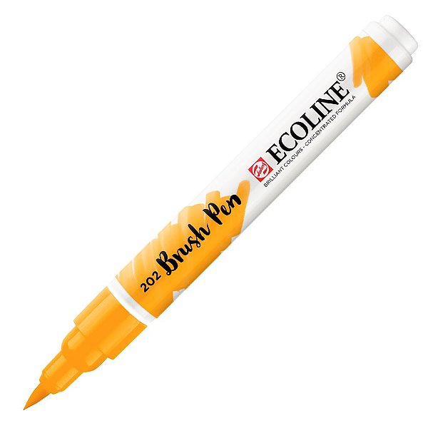 Caneta Ecoline Brush Pen Amarelo Escuro 202