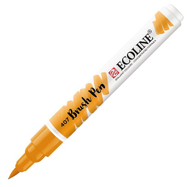 Caneta Ecoline Brush Pen Ocre Escuro 407