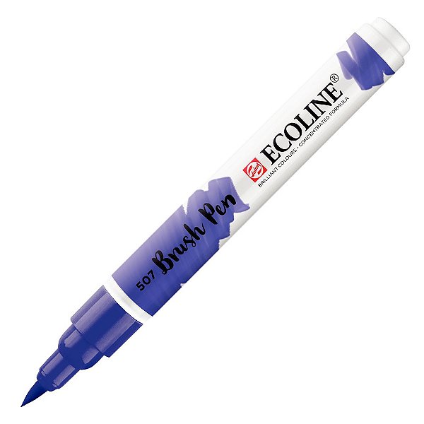 Caneta Ecoline Brush Pen Violeta Ultramarine 507