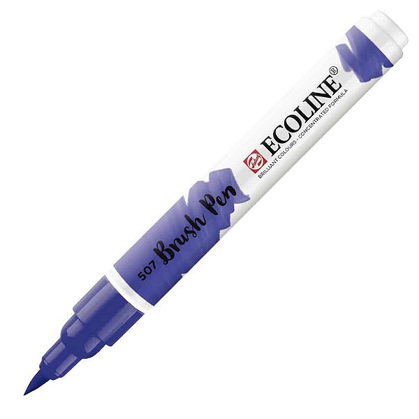 Caneta Ecoline Brush Pen Violeta Ultramarine 507