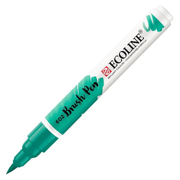 Caneta Ecoline Brush Pen Verde Escuro 602