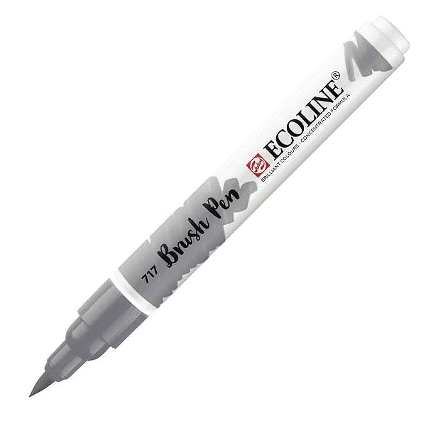 Caneta Ecoline Brush Pen Cinza Gelo 717