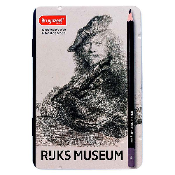 Estojo de Lápis Grafite Bruynzeel Rijksmuseum 12 Unidades