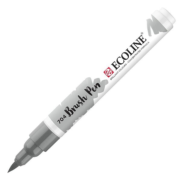 Caneta Ecoline Brush Pen Grey 704