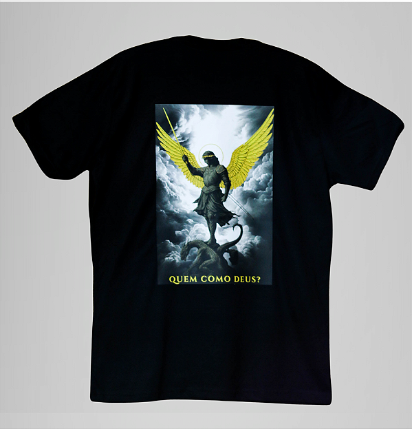 Camiseta São Miguel Arcanjo - Quem como Deus?