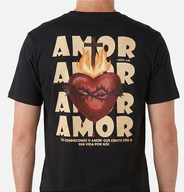 Camiseta o amor me amou
