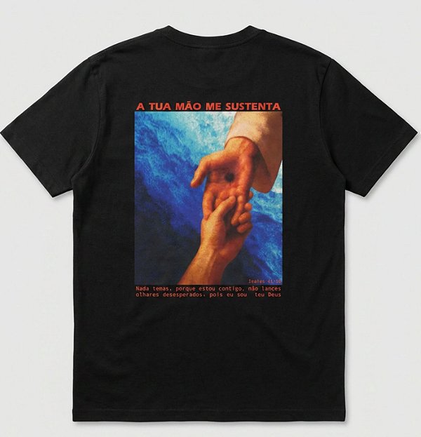Camiseta a tua mão de sustenta