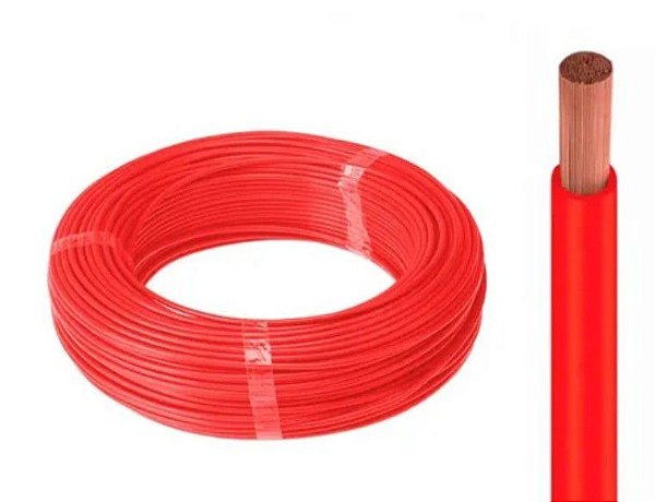 Cabo Flexível 10,00MM 450/750V vermelho Corfio
