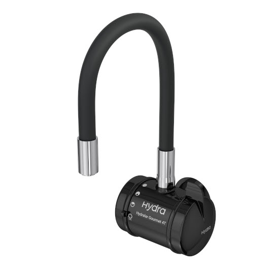 Torneira Flexivel Hydra 4 Temperaturas 220V Preta de Parede