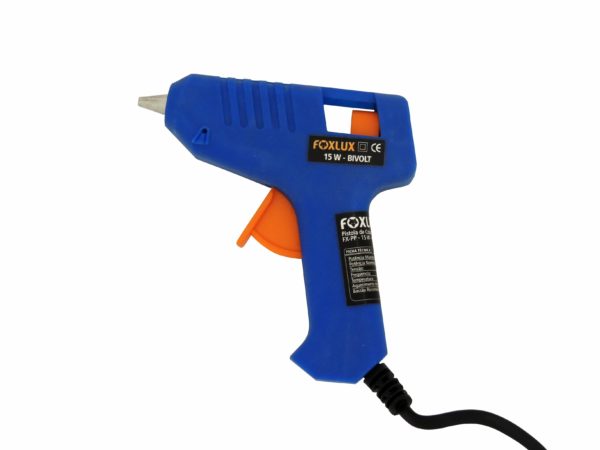 Pistola de Cola quente 7mm 15W Bivolt Foxlux