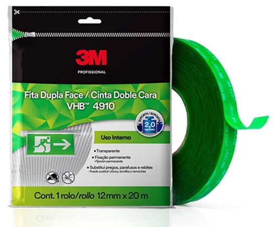 Fita Dupla Face 3M VHB 12mmX 20M