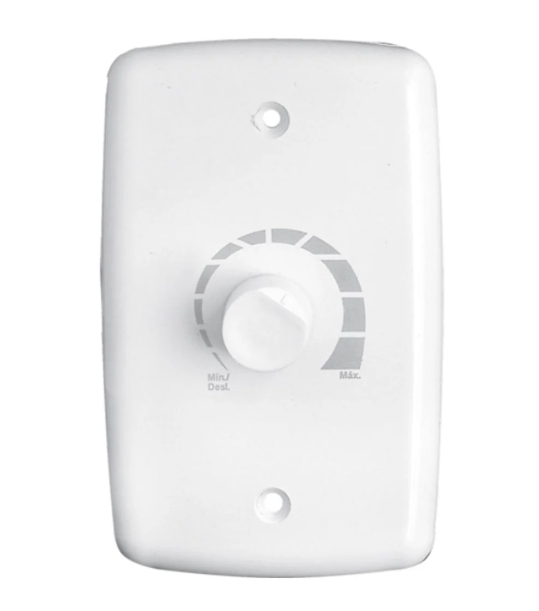 Interruptor Dimmer Rotativo Branco 400W Bivolt
